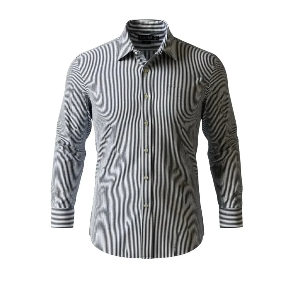 Ralph Lauren Classic Fit Non‎ Iron Stripe Dress Shirt 17 36/37